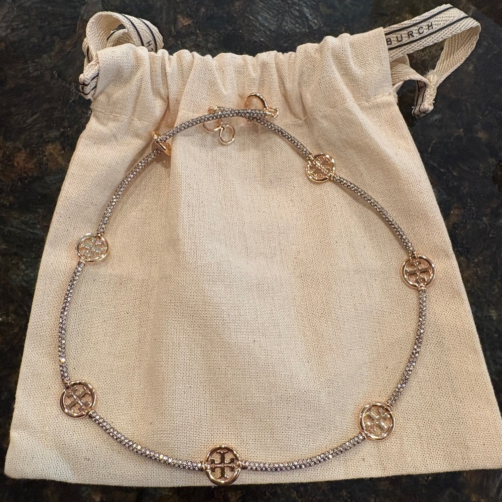 Tory Burch Miller Pave Necklace
